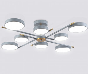 FL516339/8 GR/CP серый/медь 120W 3000-6000K D850*170 (без ПДУ)