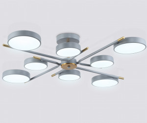 FL516339/8 GR/CP серый/медь 120W 3000-6000K D850*170 (без ПДУ)