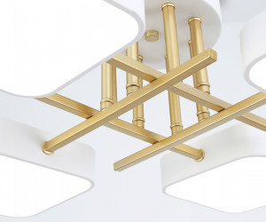 FL516341/4 WH/GD белый/золото 72W 3000-6000K 550*550*150 (без ПДУ)