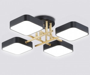 FL516343/4 BK/GD черный/золото 72W 3000-6000K 550*550*150 (без ПДУ)