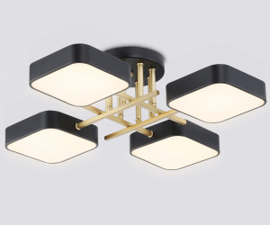 FL516343/4 BK/GD черный/золото 72W 3000-6000K 550*550*150 (без ПДУ)