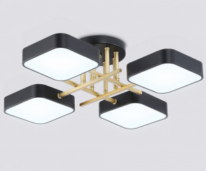 FL516343/4 BK/GD черный/золото 72W 3000-6000K 550*550*150 (без ПДУ)