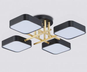 FL516343/4 BK/GD черный/золото 72W 3000-6000K 550*550*150 (без ПДУ)