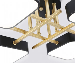 FL516343/4 BK/GD черный/золото 72W 3000-6000K 550*550*150 (без ПДУ)