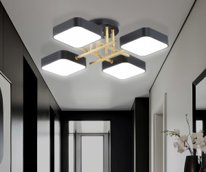 FL516343/4 BK/GD черный/золото 72W 3000-6000K 550*550*150 (без ПДУ)