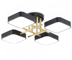 FL516343/4 BK/GD черный/золото 72W 3000-6000K 550*550*150 (без ПДУ)