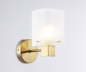 LH57035 BS/SM латунь/дымчатый E14 max 40W 195*110*185