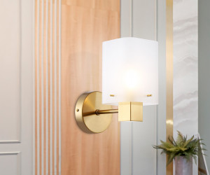 LH57035 BS/SM латунь/дымчатый E14 max 40W 195*110*185