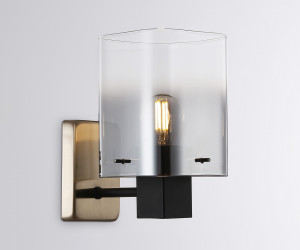 LH57045 BK/DBS/SM черный/темная латунь/дымчатый E14 max 40W 195*110*185