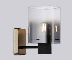 LH57045 BK/DBS/SM черный/темная латунь/дымчатый E14 max 40W 195*110*185