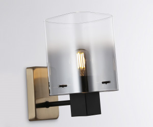 LH57045 BK/DBS/SM черный/темная латунь/дымчатый E14 max 40W 195*110*185