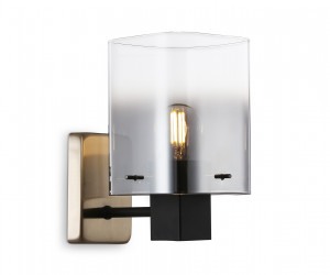 LH57045 BK/DBS/SM черный/темная латунь/дымчатый E14 max 40W 195*110*185