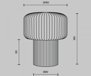 Настольный светильник Maytoni MOD404TL-01BG