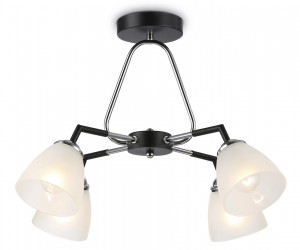 TR303293/4 BK/CH/FR черный/хром/белый матовый E27*4 max 60W D590*380