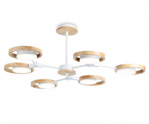 FL51615/6 WH/LW белый/светлое дерево 3000K/4200K/6400K 42W D825*285 (Без ПДУ)