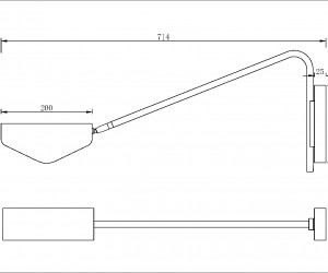 Настенный светильник (бра) Maytoni MOD417WL-01BS1