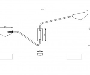 Настенный светильник (бра) Maytoni MOD417WL-02BS