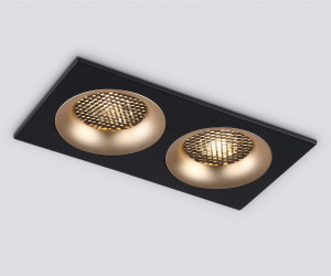 TN102735/2 BK/GD черный/золото GU5.3 175*92*23