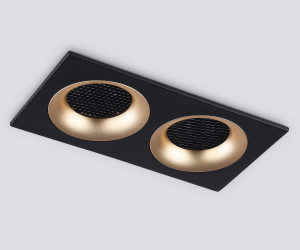 TN102735/2 BK/GD черный/золото GU5.3 175*92*23