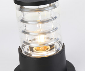 ST2532 BK/CL черный/прозрачный IP54 E27 max 11W D108*200