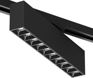 DK6444-BK Поворотный однофазный трековый светильник EDDER со светодиодом L273mm 220V 20W 30° 4000K IP20 черный алюминий