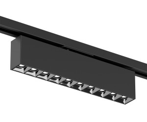 DK6444-BK Поворотный однофазный трековый светильник EDDER со светодиодом L273mm 220V 20W 30° 4000K IP20 черный алюминий