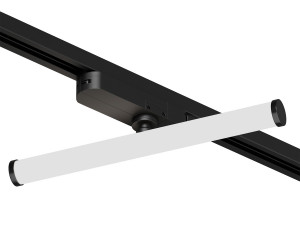 DK6448-BK Поворотный однофазный трековый светильник STROM со светодиодом L300mm 220V 10W 150° 4000K IP20 черный алюминий/акрил