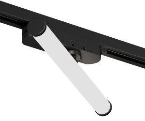 DK6448-BK Поворотный однофазный трековый светильник STROM со светодиодом L300mm 220V 10W 150° 4000K IP20 черный алюминий/акрил