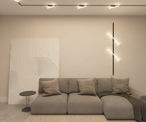 DK6448-BK Поворотный однофазный трековый светильник STROM со светодиодом L300mm 220V 10W 150° 4000K IP20 черный алюминий/акрил