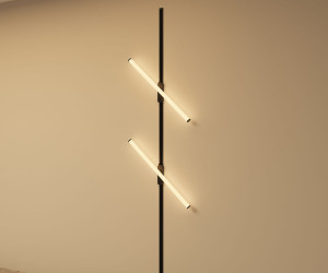 DK6638-BK Поворотный однофазный трековый светильник STROM со светодиодом L600mm 220V 15W 150° 3000K IP20 черный алюминий/акрил