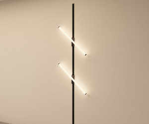 DK6648-BK Поворотный однофазный трековый светильник STROM со светодиодом L600mm 220V 15W 150° 4000K IP20 черный алюминий/акрил