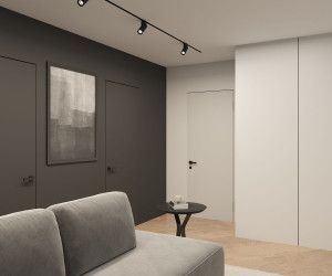 DK6080-BK Трековый светильник IP 20, 15 Вт, GU10, черный, алюминий