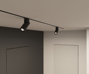 DK6080-BK Трековый светильник IP 20, 15 Вт, GU10, черный, алюминий