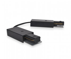 GL7088 BK черный коннектор гибкий однофазный для соединения трековых шинопроводов