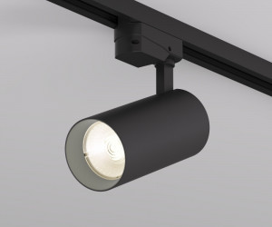 DK6453-BK Трековый светильник SOLID KOPER, 145мм, d70, 220V, LED 3000K, 24W, IP20, черный, алюминий