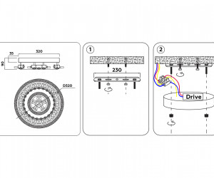 FA153 WH белый 82W D400*90 (ПДУ РАДИО 2.4)
