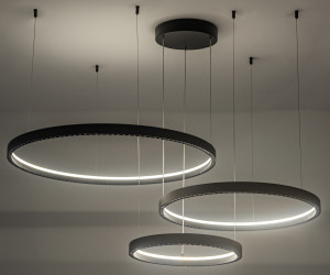 FL5882/3 BK черный 90W 3000K/4200K/6400K D800/600/400*1070 (без ПДУ)