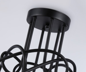 TR80419/6 BK/GD черный/золото E27/6 max 60W D690*370