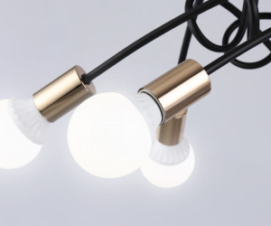 TR80419/6 BK/GD черный/золото E27/6 max 60W D690*370