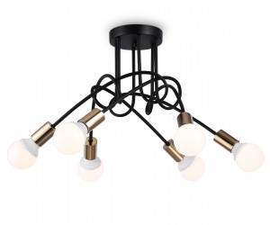 TR80419/6 BK/GD черный/золото E27/6 max 60W D690*370