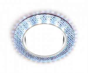 G296 CL/CLD хром/прозрачный GX53+3W(LED COLD)