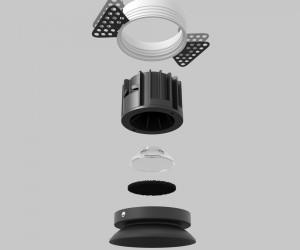 Встраиваемый светильник Technical DL058-12W2.7K-TRS-B