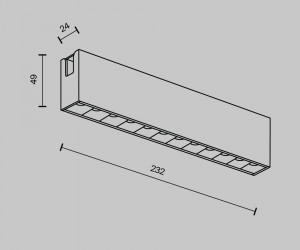 Трековый светильник Technical TR150-1-12W4K-M-B