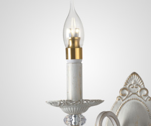 Настенный светильник P9680-2W WT+GD 000029196