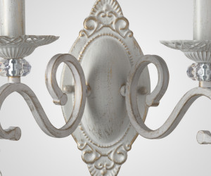 Настенный светильник P9680-2W WT+GD 000029196