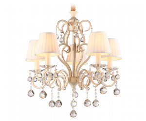 TR4560/5 BG/GD бежевый/золото E14/5 max 40W D590*605