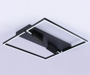 FL51468/1+2 BK черный 124W 3000K-6400K+4200K 800*800*110 (ПДУ РАДИО 2.4G)