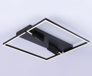 FL51468/1+2 BK черный 124W 3000K-6400K+4200K 800*800*110 (ПДУ РАДИО 2.4G)