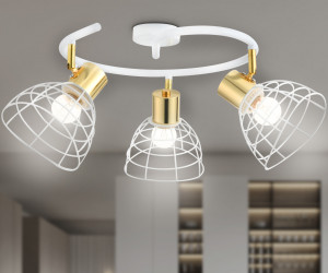 TR8605/3 WH/GD белый/золото E27*3 max 40W D325*230