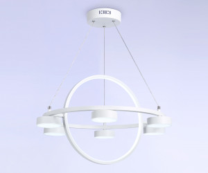 FL51772/2+6 WH белый 3000K/4200K/6400K 58W D600/380*1200 (ПДУ ИК)